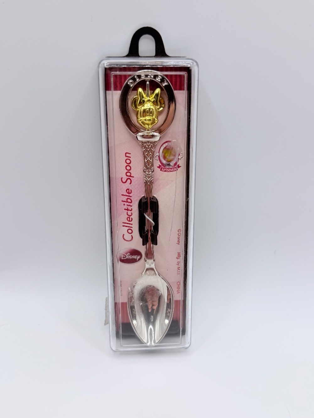 Disney Minnie Mouse Gold Head Spinner Collectible Spoon #24712 (New Old Stock)